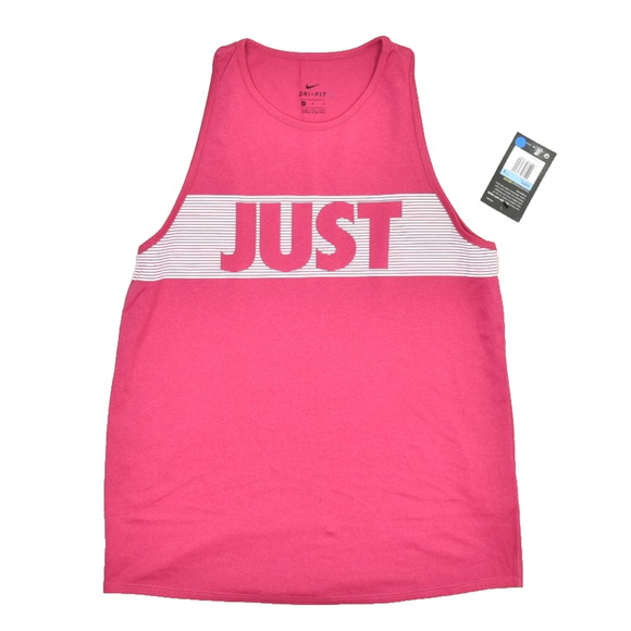 NEW Nike Dri-FIT Women's Just Do It Tank Top Pink Size M Just Do It - Picture 1 of 8